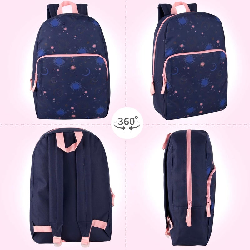 Trailmaker Fun School Backpack for Elementary Middle School Girls and Boys | 17 Inch Printed Backpacks for School Kids, Travel (Twilight Twirls) - Image 3